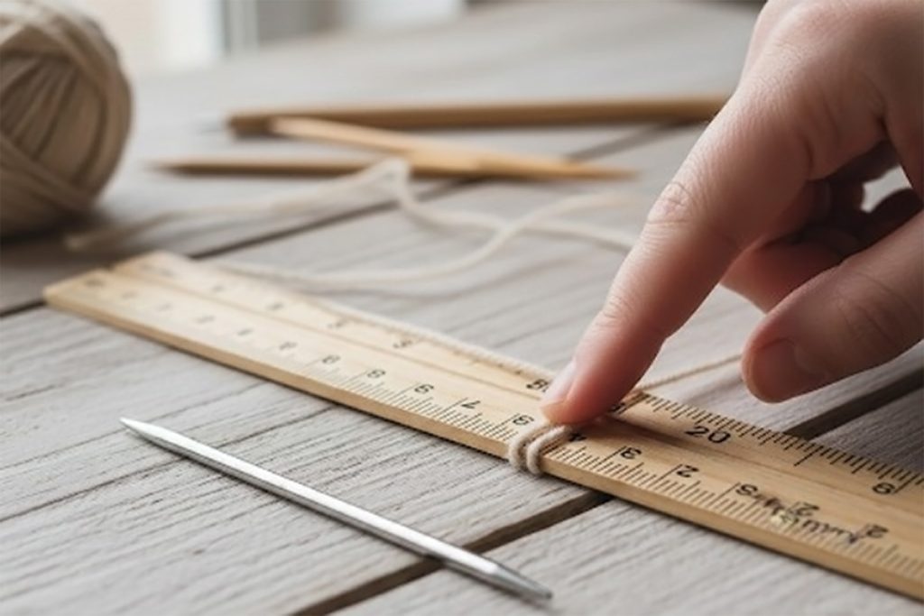 Svijet pletenja mjerenje igli za pletenje