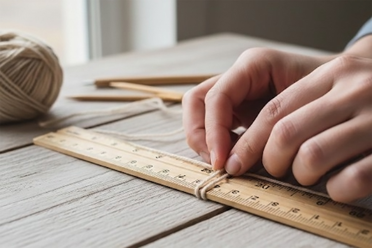 Svijet pletenja mjerenje igli za pletenje