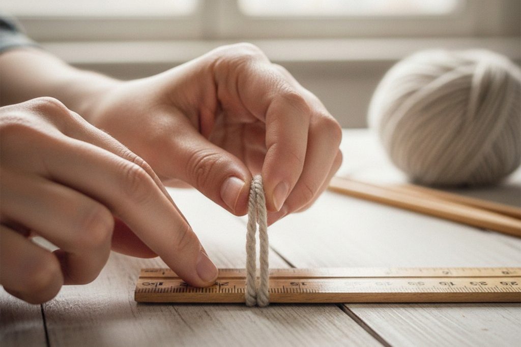 Svijet pletenja mjerenje igli za pletenje